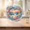 DIY Beach Diamond Art Hanging Kit for Adult,Special Shaped Rhinestone,Acrylic Diamond Art Painting Window Pendants Home Garden Wall Hanging Kits Hanging Ornament